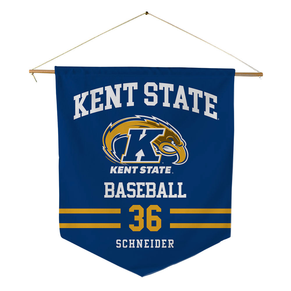 Kent State - NCAA Baseball : Braylon Schneider - Pennant - 18" x 21"-0