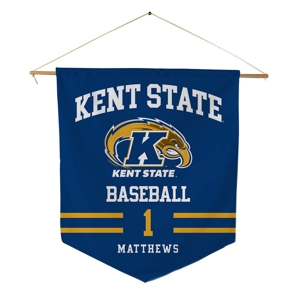 Kent State - NCAA Baseball : Luke Matthews - Pennant - 18" x 21"-0