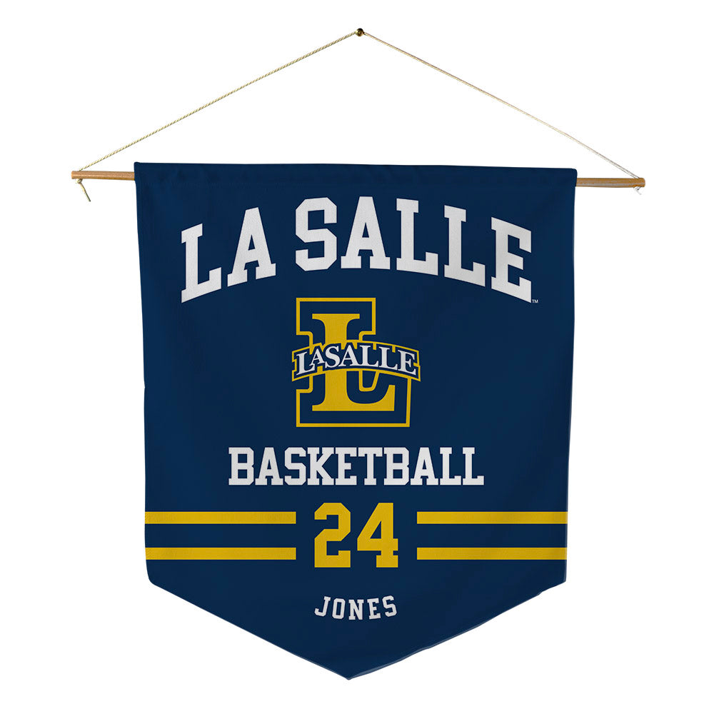 La Salle - NCAA Men's Basketball : Deuce Jones - Pennant - 18" x 21"-0