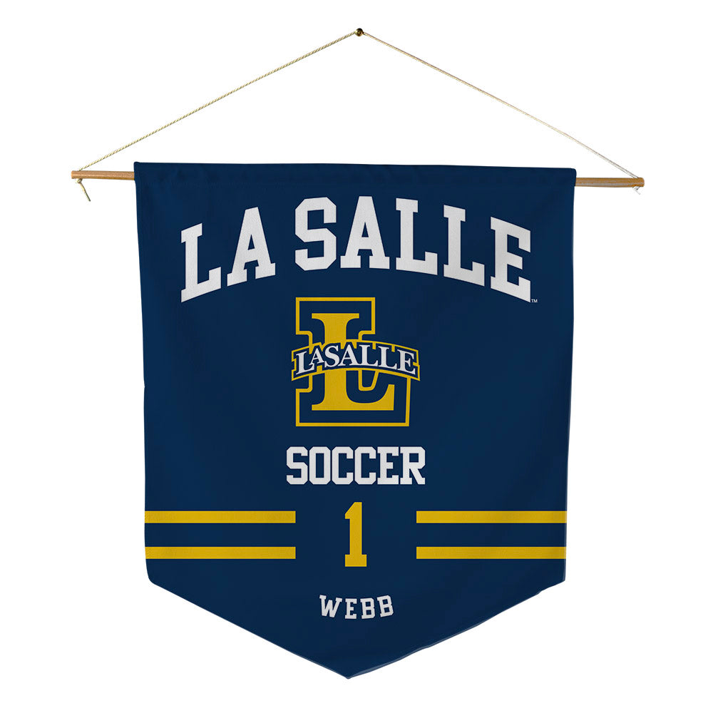 La Salle - NCAA Men's Soccer : Kiernan Webb - Pennant - 18" x 21"-0