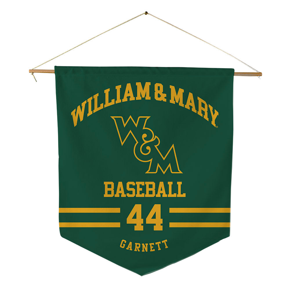 William & Mary - NCAA Baseball : Travis Garnett - Pennant - 18" x 21"-0