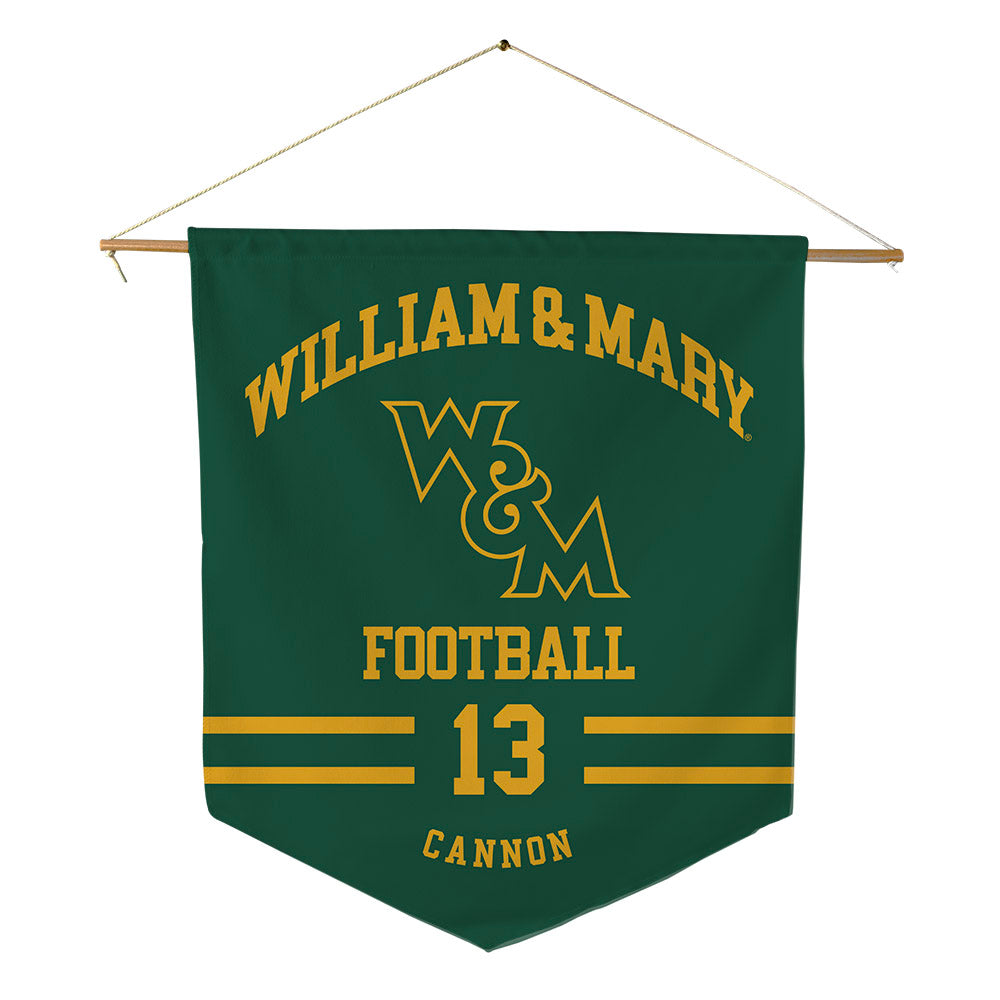 William & Mary - NCAA Football : Trevon Cannon - Pennant - 18" x 21"-0