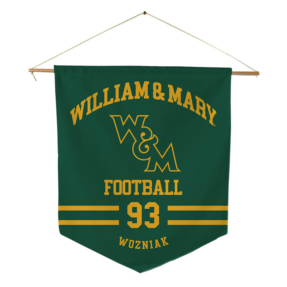 William & Mary - NCAA Football : Ryan Wozniak - Pennant - 18" x 21"-0