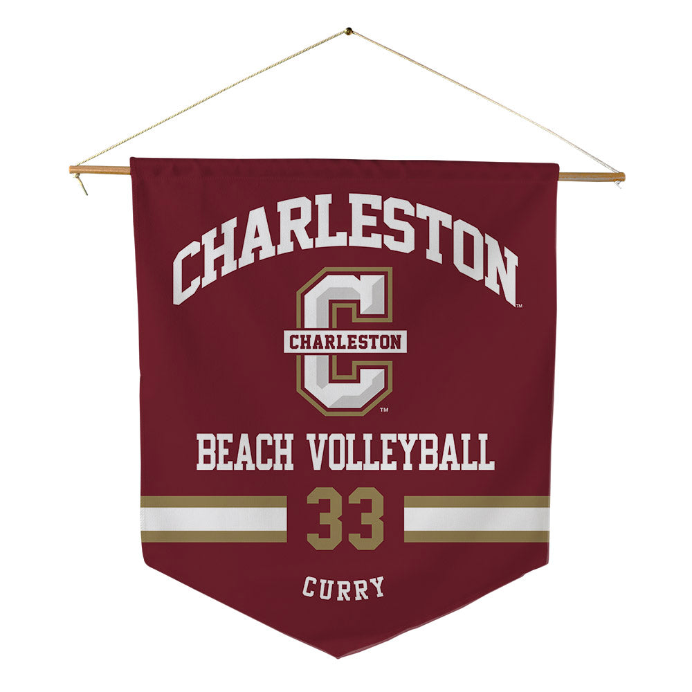 Charleston - NCAA Beach Volleyball : Liz Curry - Pennant - 18" x 21"-0