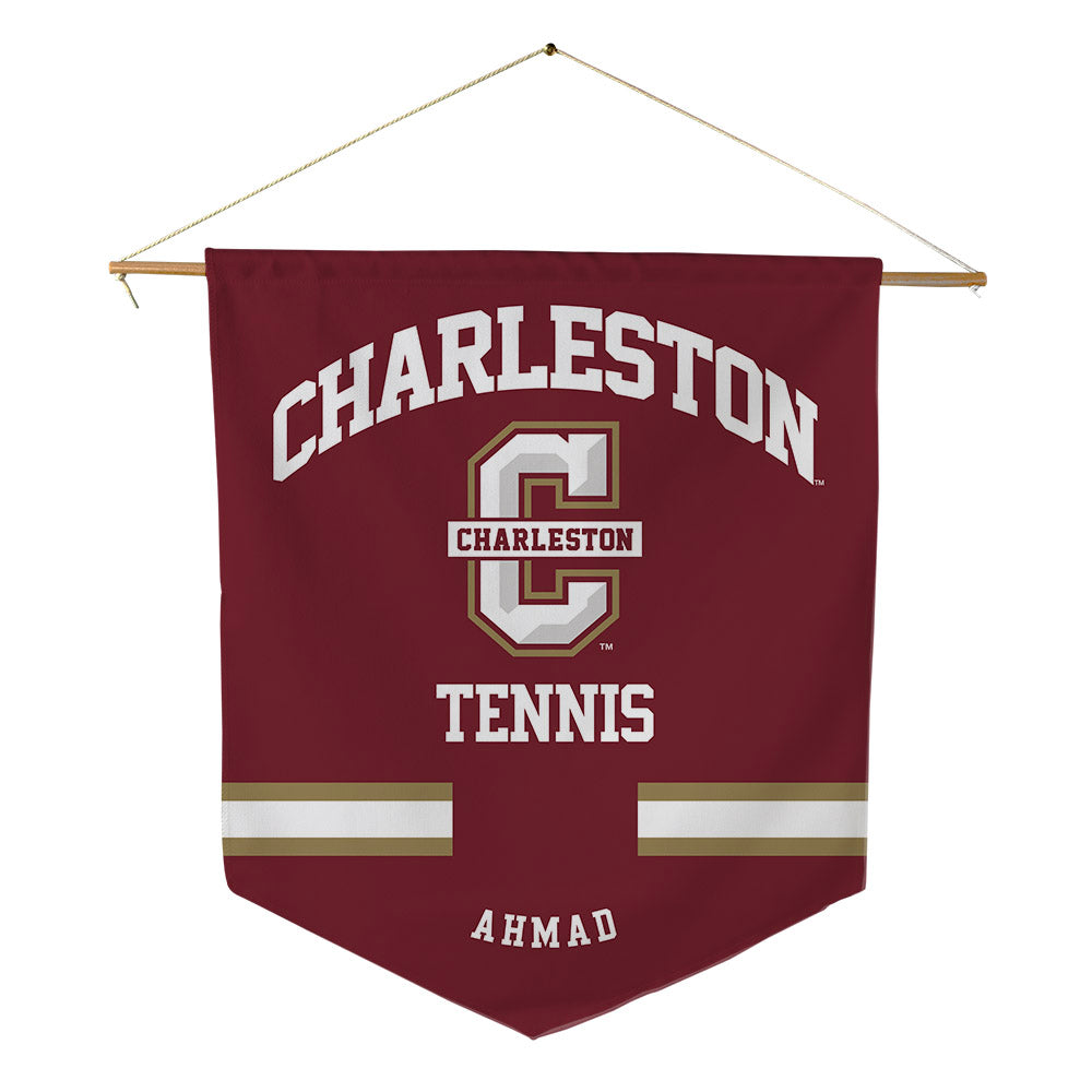 Charleston - NCAA Women's Tennis : Oziera Ahmad - Pennant - 18" x 21"-0
