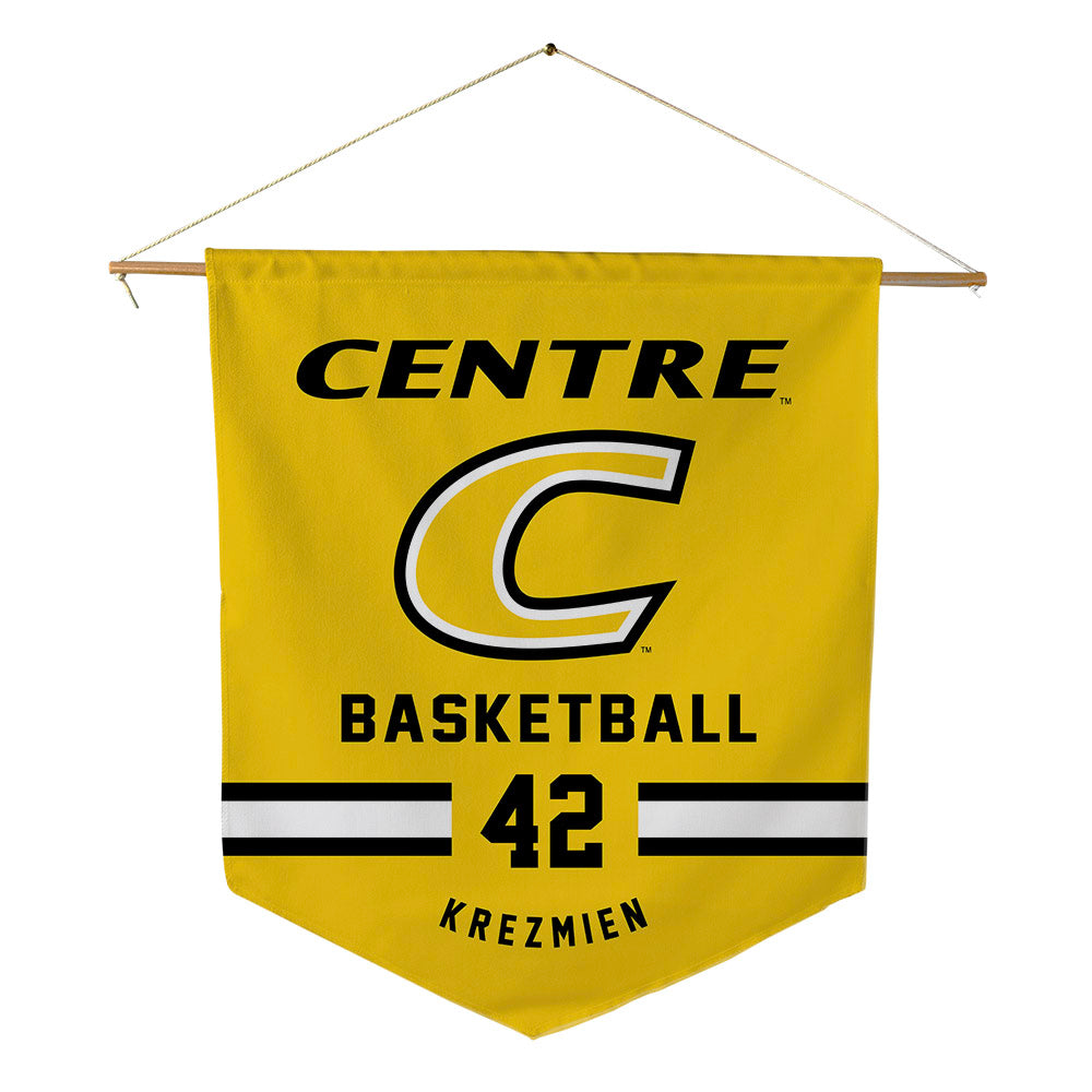 Centre College - NCAA Men's Basketball : Graham Krezmien - Pennant - 18" x 21"-0