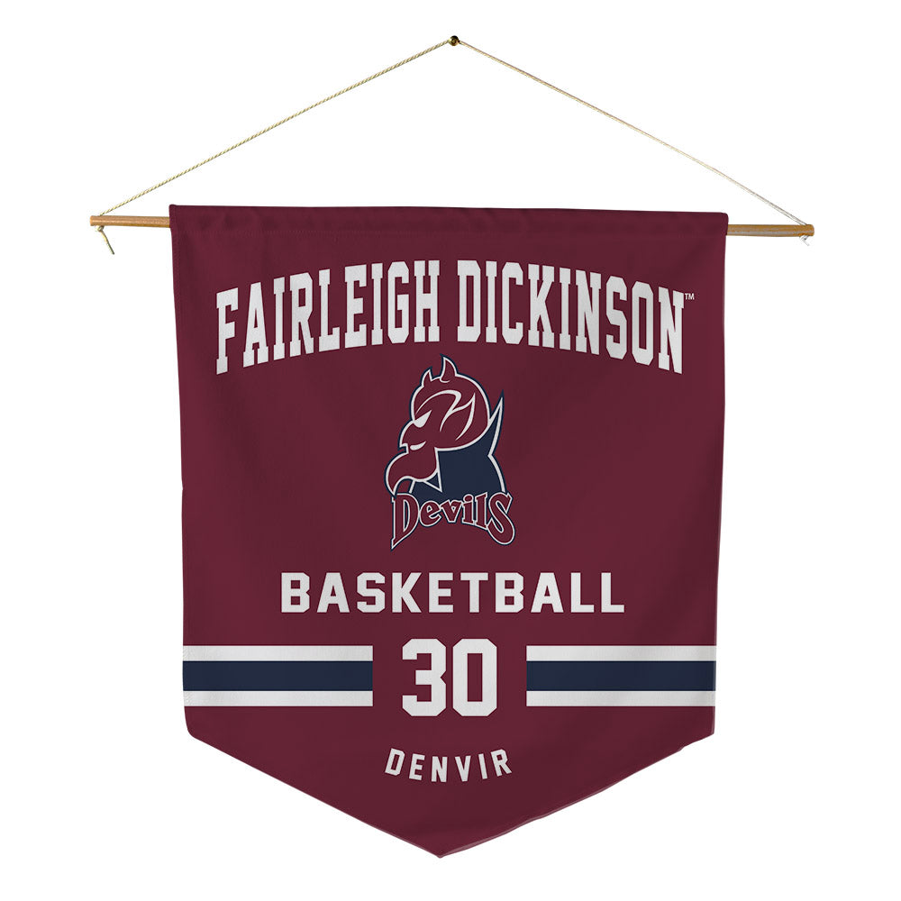 FDU - NCAA Men's Basketball : Frankie Denvir - Pennant - 18" x 21"-0