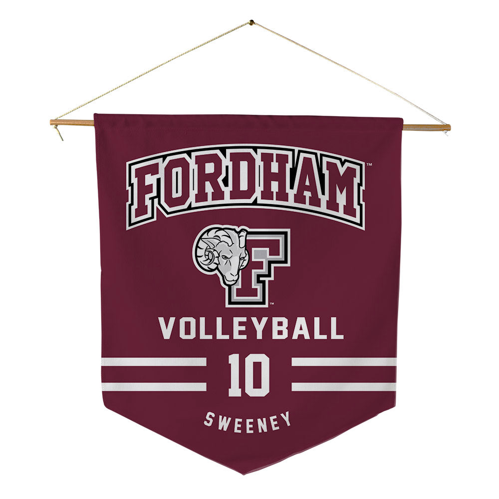 Fordham - NCAA Women's Volleyball : Erynn Sweeney - Pennant - 18" x 21"-0
