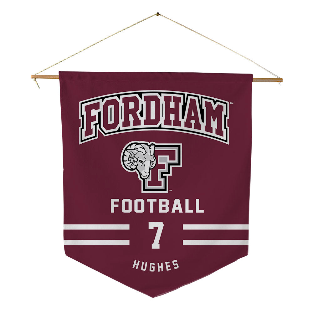 Fordham - NCAA Football : Alec Hughes - Pennant - 18" x 21"-0