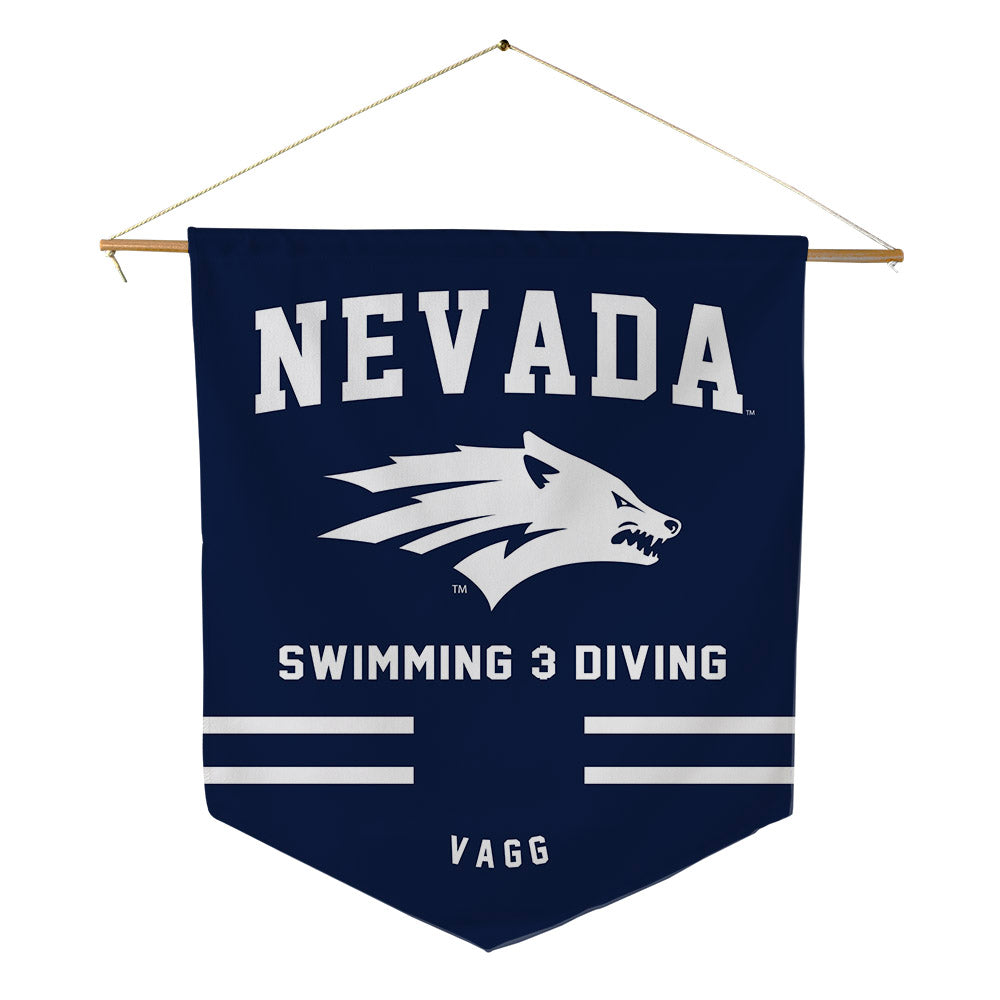 Nevada - NCAA Women's Swimming & Diving : sal vagg - Pennant - 18" x 21"-0