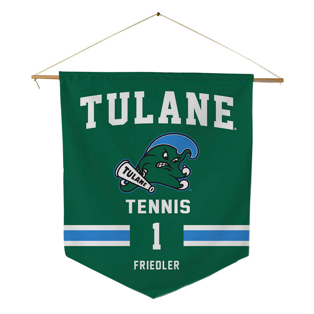 Tulane - NCAA Men's Tennis : Asaf Friedler - Pennant - 18" x 21"-0