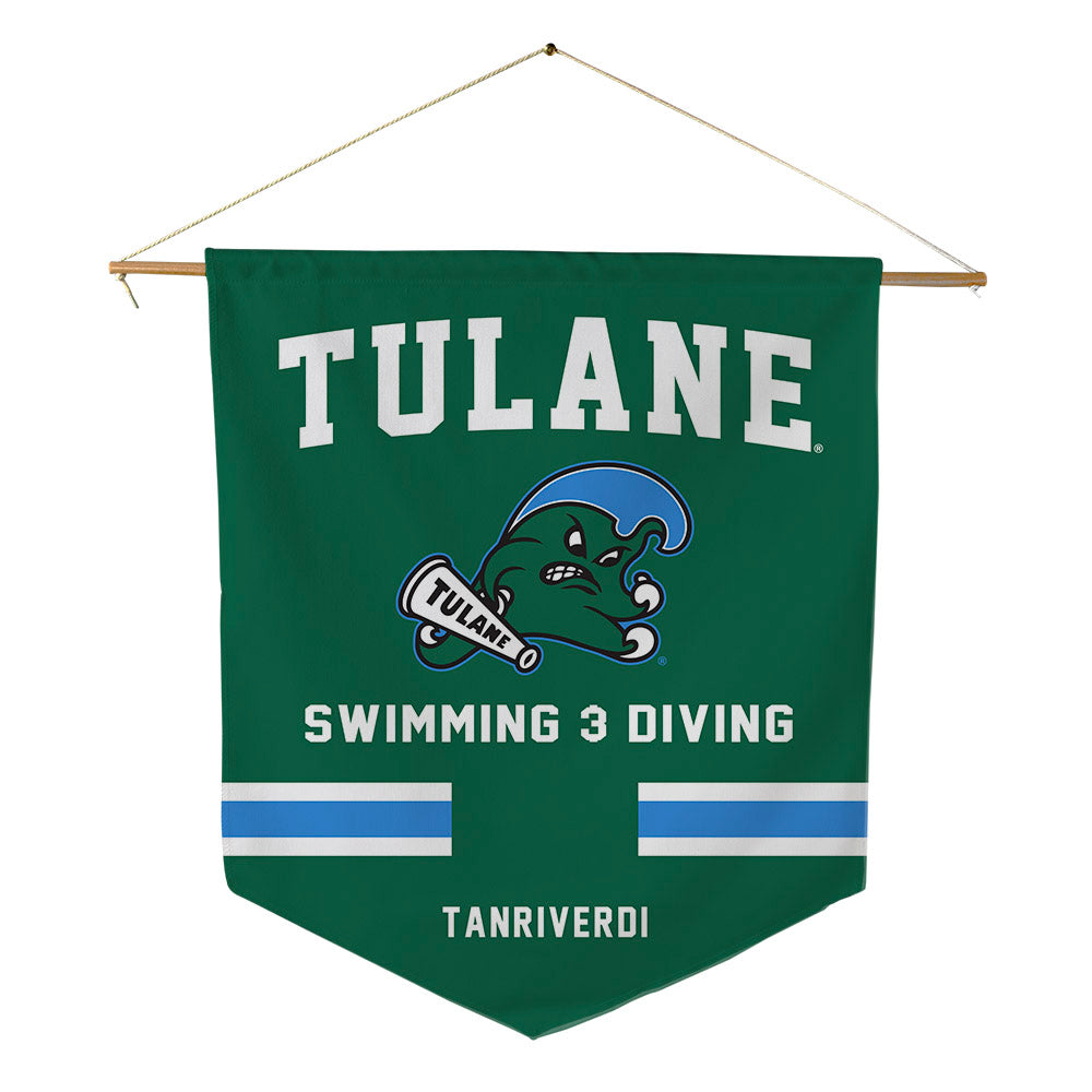 Tulane - NCAA Women's Swimming & Diving : Ece Tanriverdi - Pennant - 18" x 21"-0