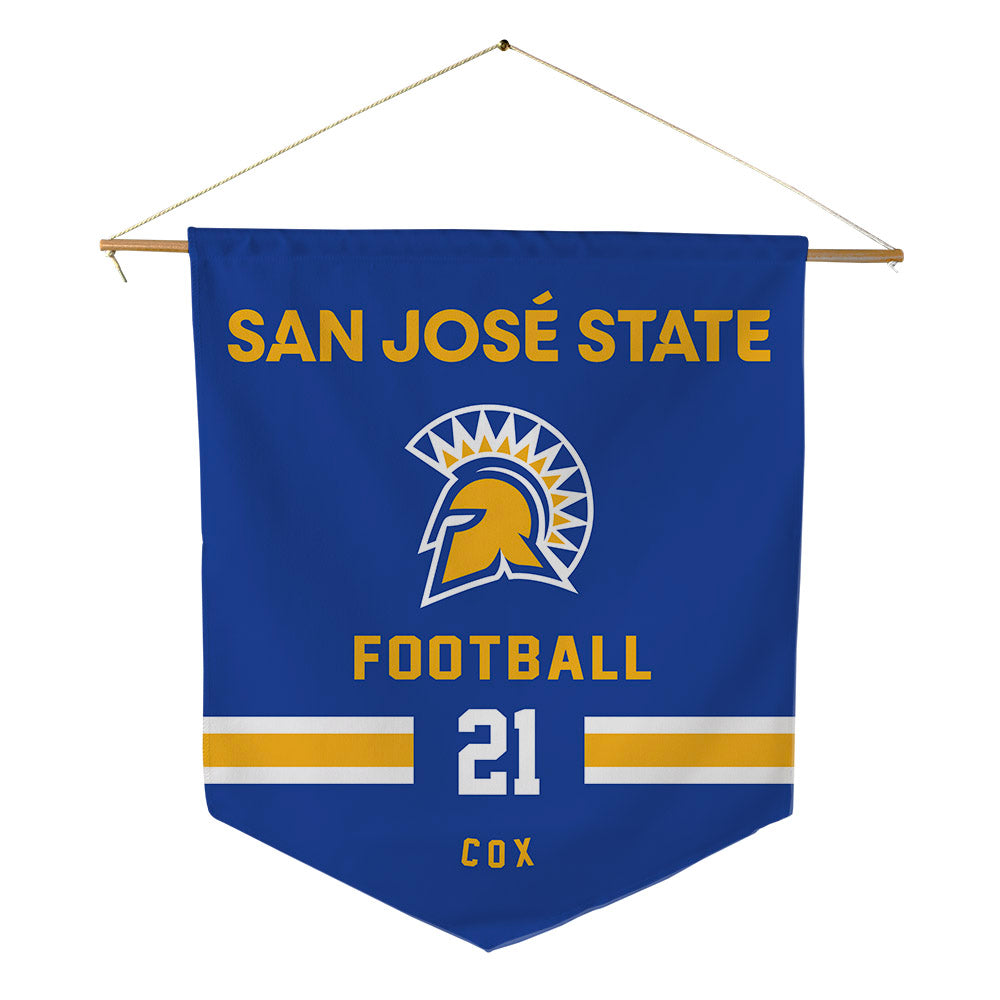 SJSU - NCAA Football : Charles Cox - Pennant - 18" x 21"-0