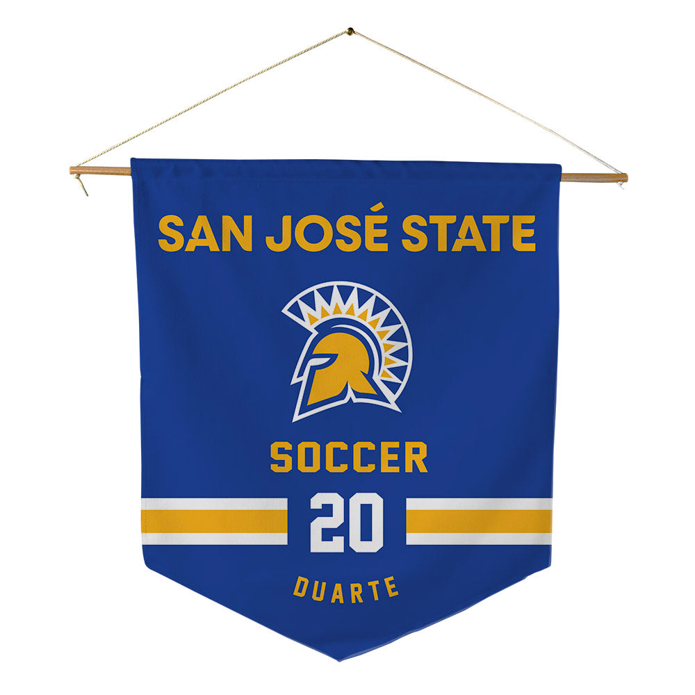 SJSU - NCAA Men's Soccer : Fernando Duarte - Pennant - 18" x 21"-0