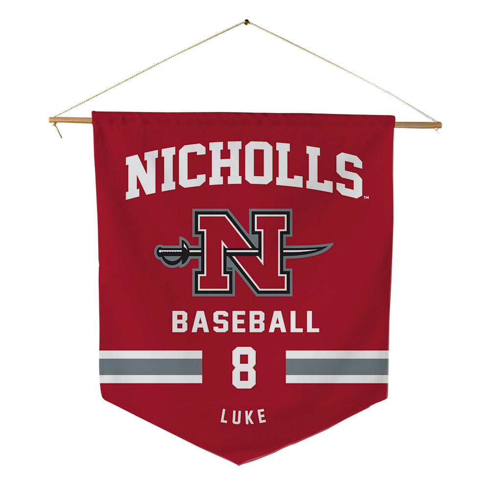 Nicholls State - NCAA Baseball : Haden Luke - Pennant - 18" x 21"-0