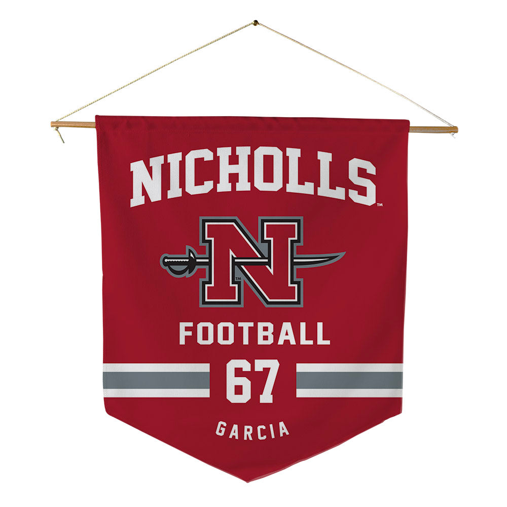 Nicholls State - NCAA Football : Marcus Garcia - Pennant - 18" x 21"-0