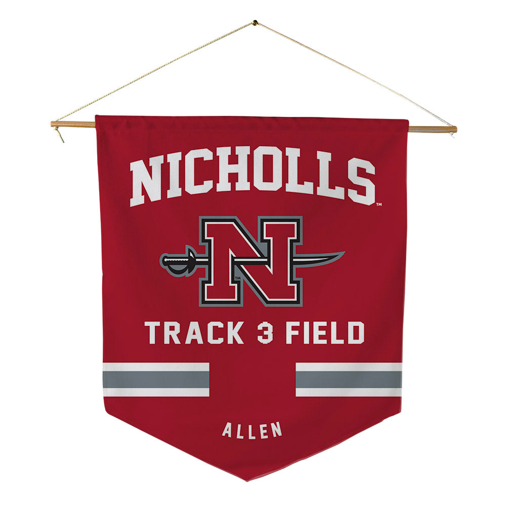 Nicholls State - NCAA Women's Track & Field : Alaila Allen - Pennant - 18" x 21"-0