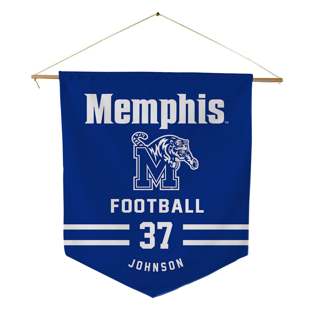 Memphis - NCAA Football : Jacory Johnson - Pennant - 18" x 21"-0