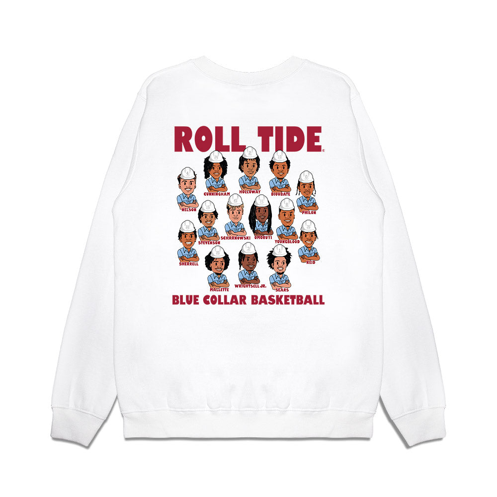 Alabama - NCAA Men's Basketball : - Team Caricature Premium Crewneck Sweatshirt-1