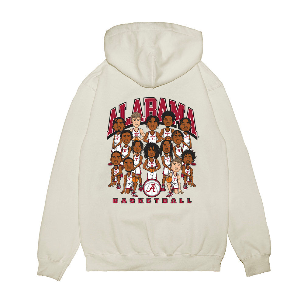 Alabama - NCAA Men's Basketball : - Team Caricature Premium Hooded Sweatshirt-1