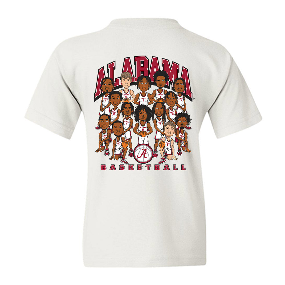 Alabama - NCAA Men's Basketball : - Team Caricature Youth T-Shirt-1
