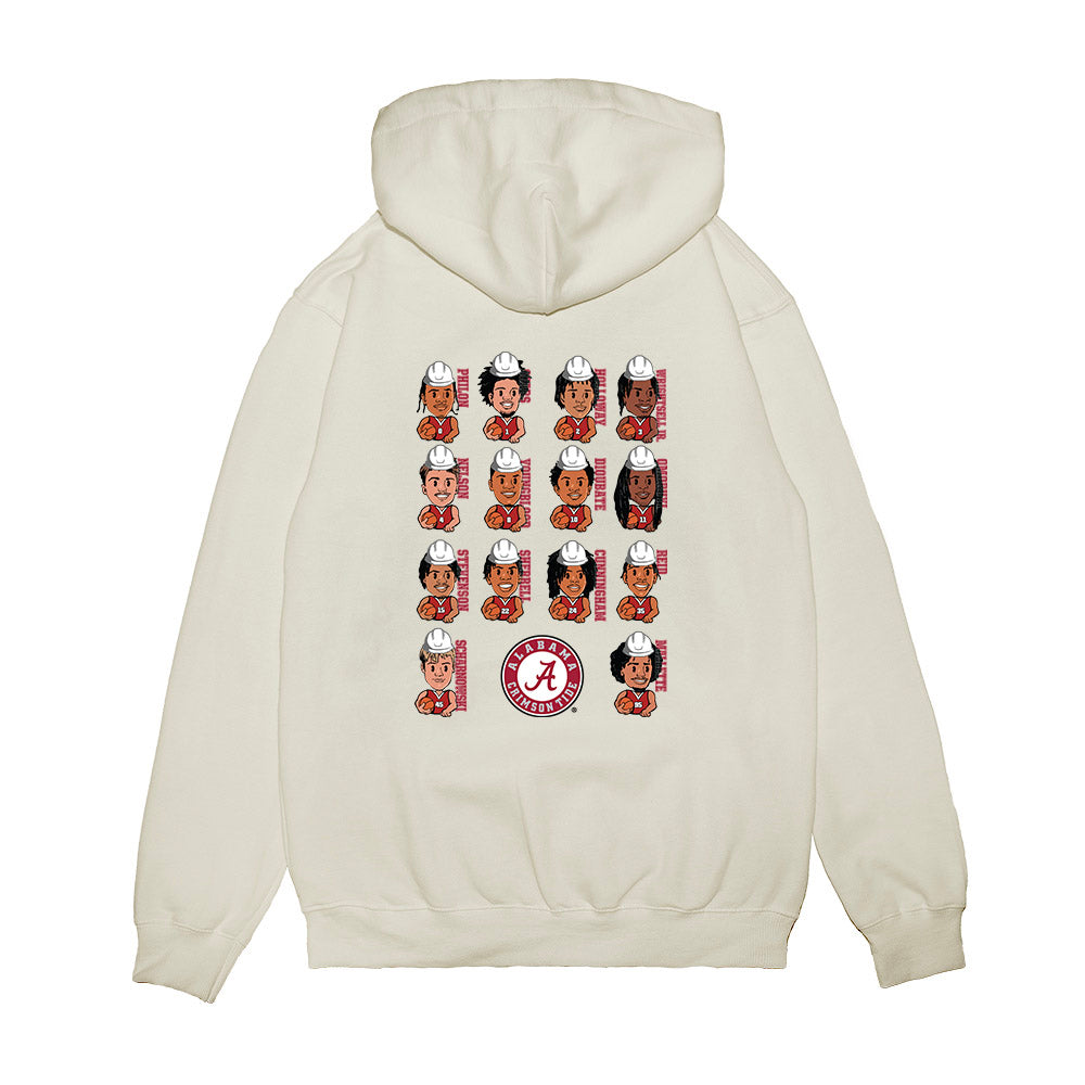 Alabama - NCAA Men's Basketball : - Team Caricature Premium Hooded Sweatshirt-1