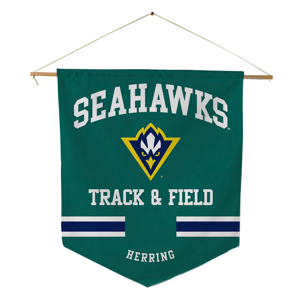UNC Wilmington - NCAA Men's Track & Field : Reid Herring - Pennant - 18" x 21"-0