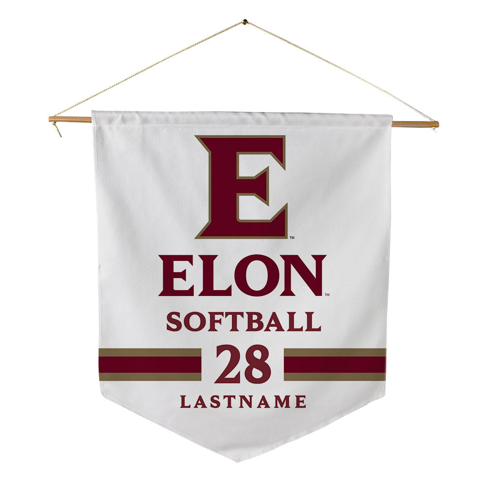 Elon - NCAA Softball : Isley Duggins - Pennant - 18" x 21"-0