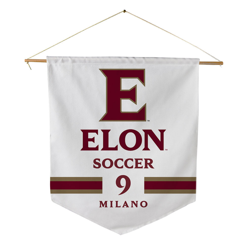Elon - NCAA Women's Soccer : Gia Milano - Pennant - 18" x 21"-0