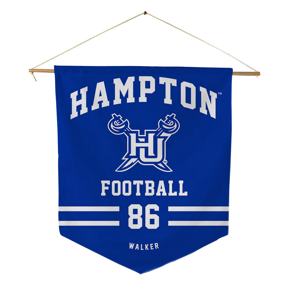 Hampton - NCAA Football : Jalen Walker - Pennant - 18" x 21"-0