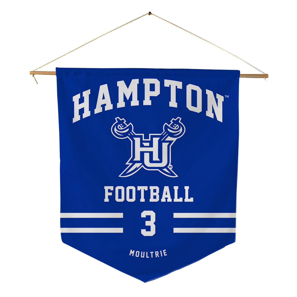 Hampton - NCAA Football : Mj Moultrie - Pennant - 18" x 21"-0