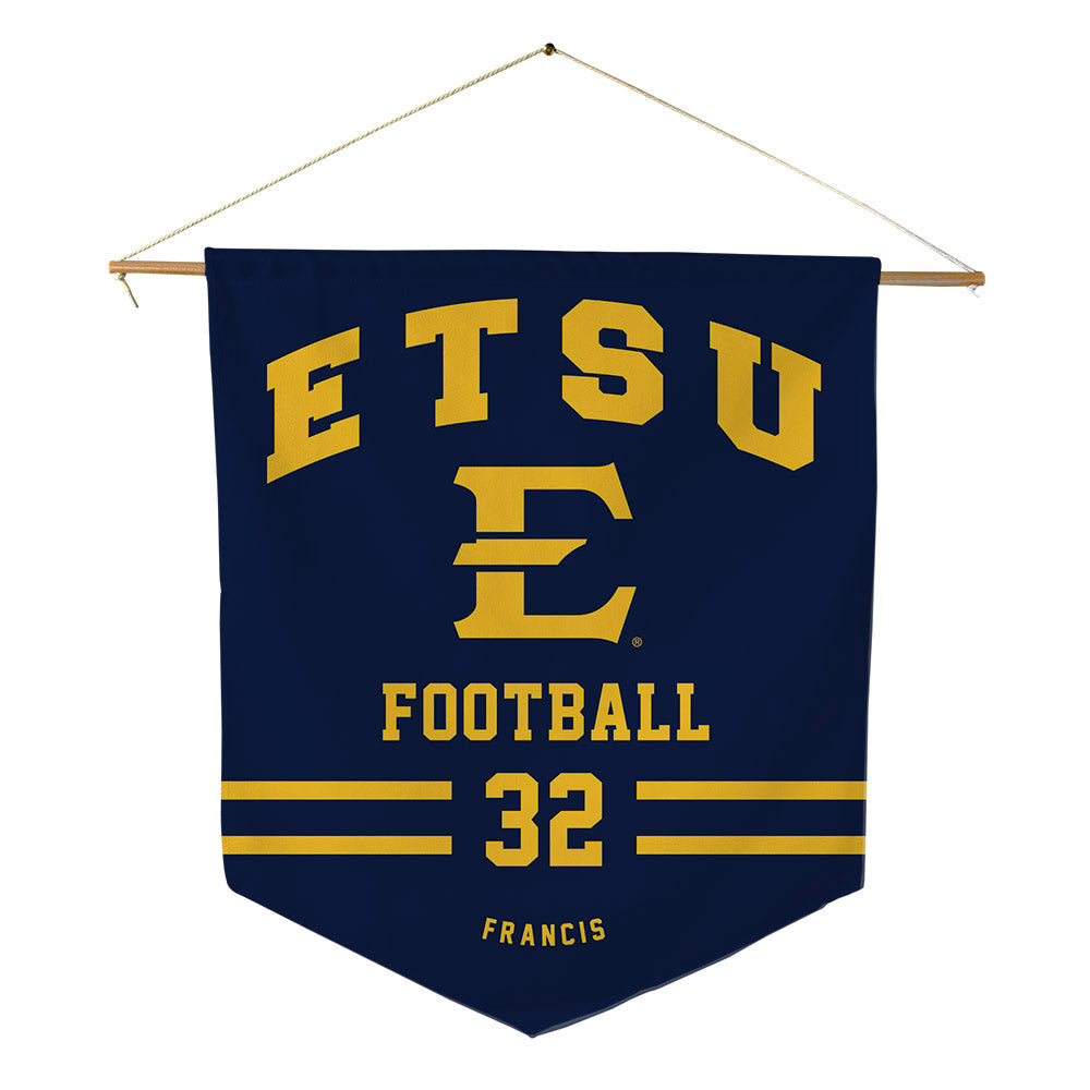 East Tennessee State - NCAA Football : Drew Francis - Pennant - 18" x 21"-0