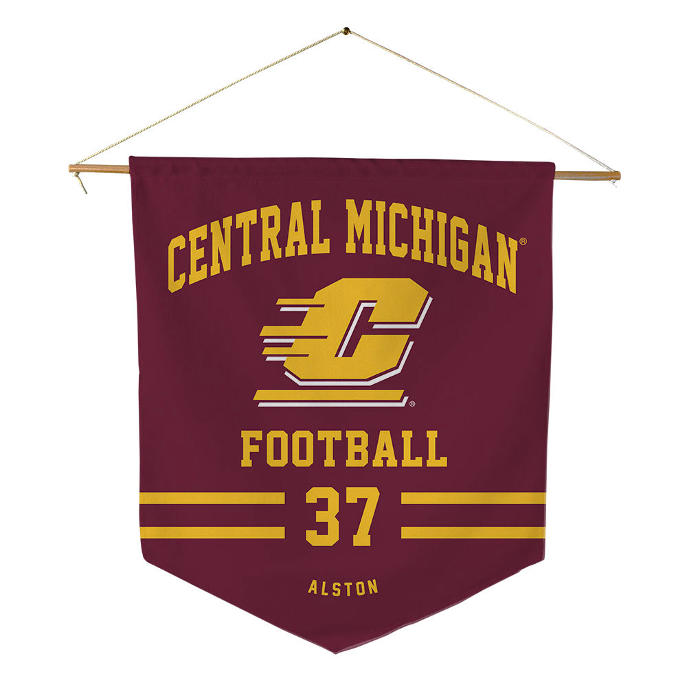 Central Michigan - NCAA Football : Jeremiah Alston - Pennant - 18" x 21"-0