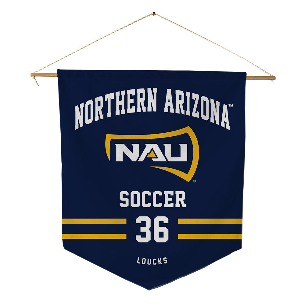 Northern Arizona - NCAA Women's Soccer : Mads Loucks - Pennant - 18" x 21"-0