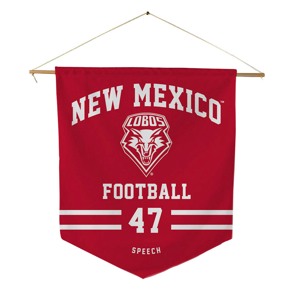 New Mexico - NCAA Football : Drew Speech - Pennant - 18" x 21"-0