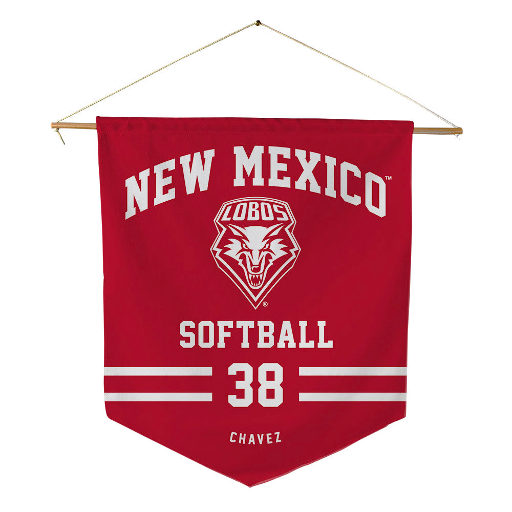 New Mexico - NCAA Softball : Keyannah Chavez - Pennant - 18" x 21"-0