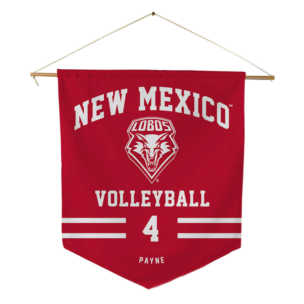 New Mexico - NCAA Women's Volleyball : Lauryn Payne - Pennant - 18" x 21"-0