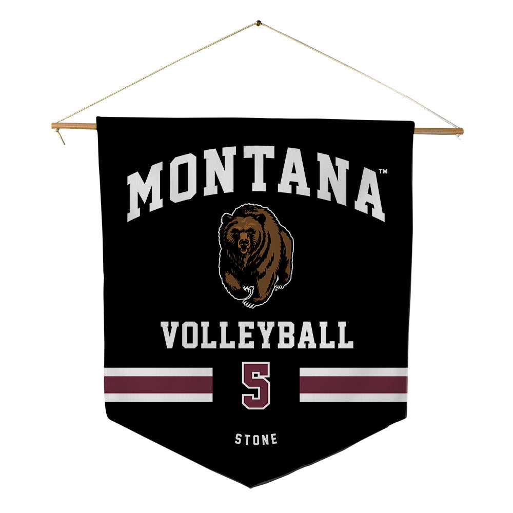 Montana - NCAA Women's Volleyball : Alex Stone - Pennant - 18" x 21"-0