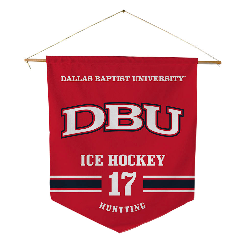 Dallas Baptist - NCAA Men's Ice Hockey : David Huntting - Pennant - 18" x 21"-0