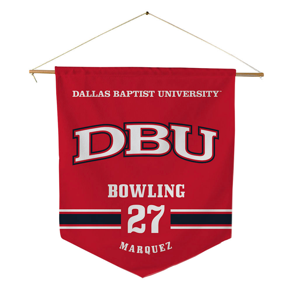 Dallas Baptist - NCAA Women's Bowling : Paul Marquez - Pennant - 18" x 21"-0