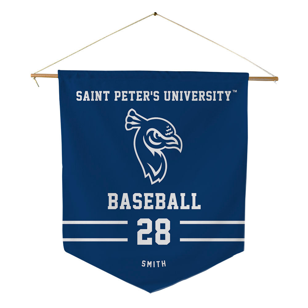 Saint Peter's - NCAA Baseball : Tyler Smith - Pennant - 18" x 21"-0
