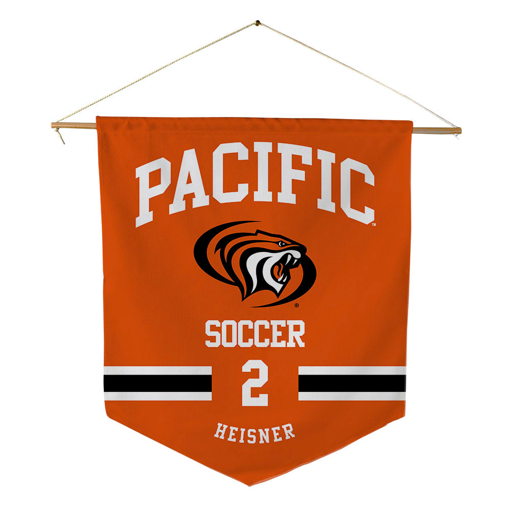 Pacific - NCAA Men's Soccer : Jacob Heisner - Pennant - 18" x 21"-0
