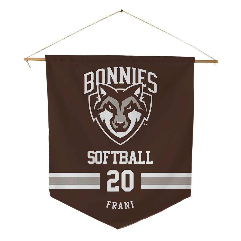 St. Bonaventure - NCAA Softball : Mackenzie Frani - Pennant - 18" x 21"-0