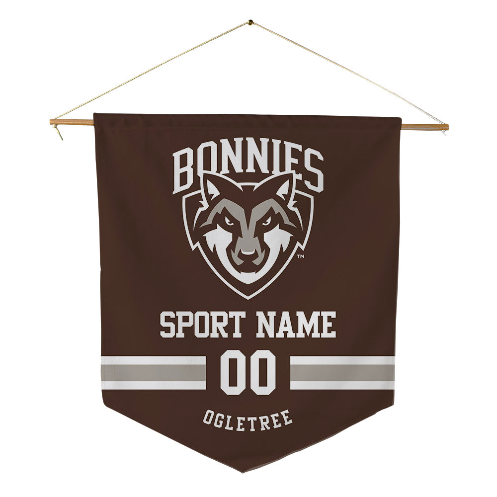 St. Bonaventure - NCAA Men's Track & Field : Cam Ogletree - Pennant - 18" x 21"-0