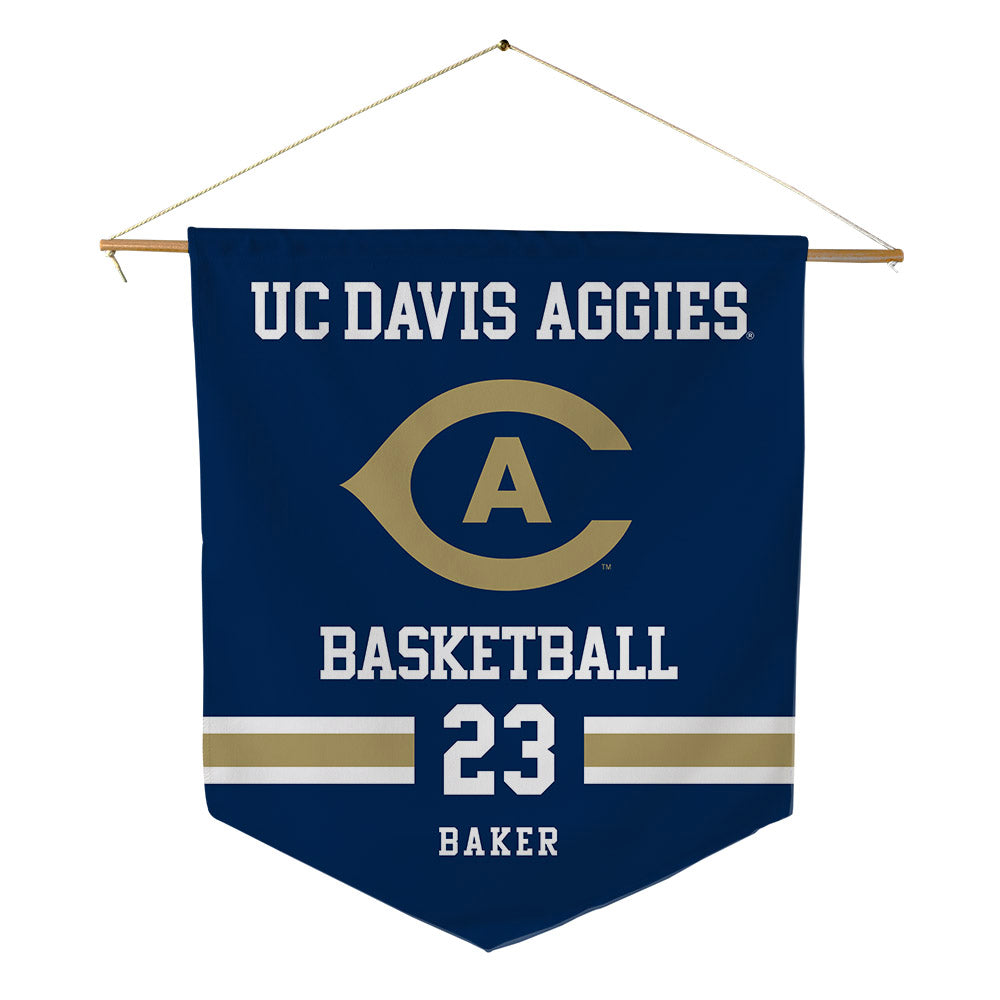 UC Davis - NCAA Women's Basketball : Victoria Baker - Pennant - 18" x 21"-0
