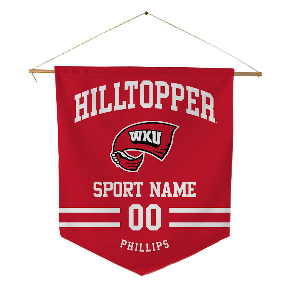 Western Kentucky - NCAA Women's Soccer : Jacey Phillips - Pennant - 18" x 21"-0