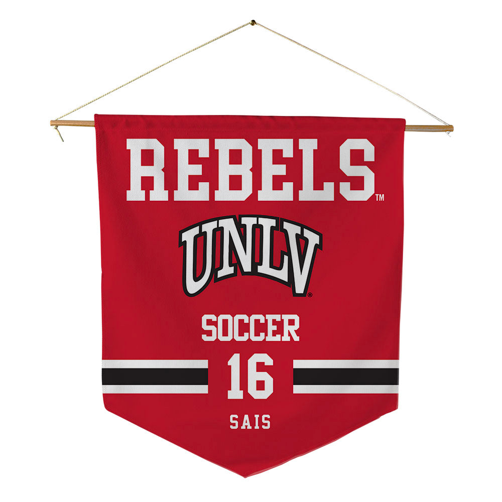 UNLV - NCAA Men's Soccer : Jace Sais - Pennant - 18" x 21"-0