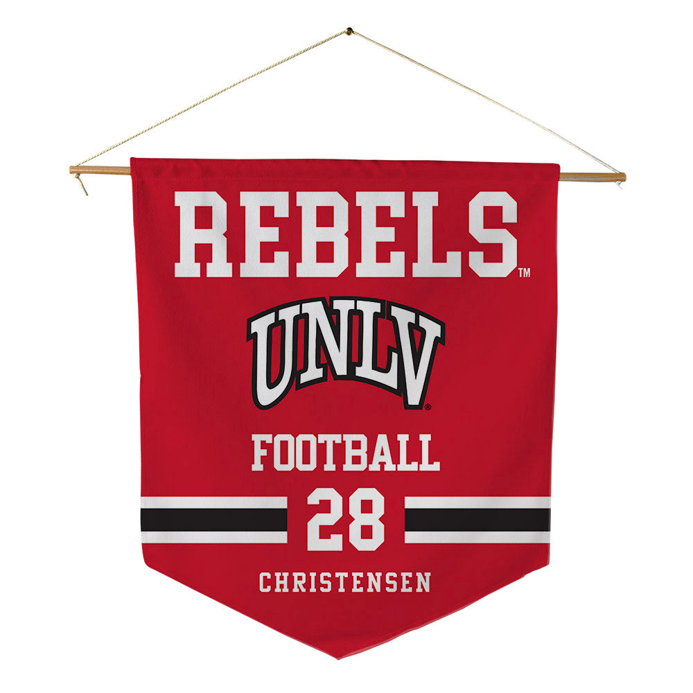 UNLV - NCAA Football : Logan Christensen - Pennant - 18" x 21"-0