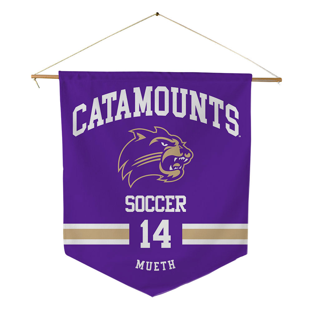 Western Carolina - NCAA Women's Soccer : Mary Mueth - Pennant - 18" x 21"-0