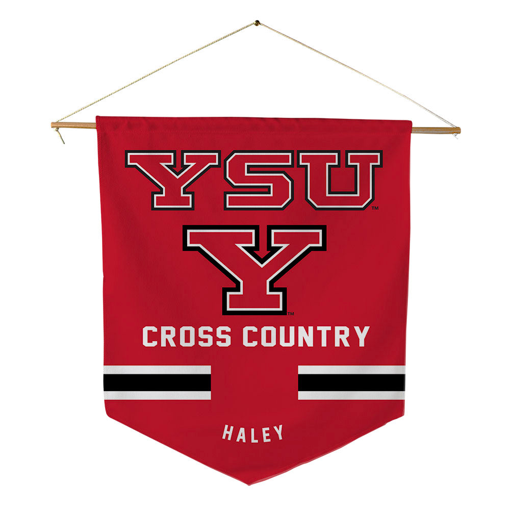 Youngstown State - NCAA Men's Cross Country : Zac Haley - Pennant - 18" x 21"-0